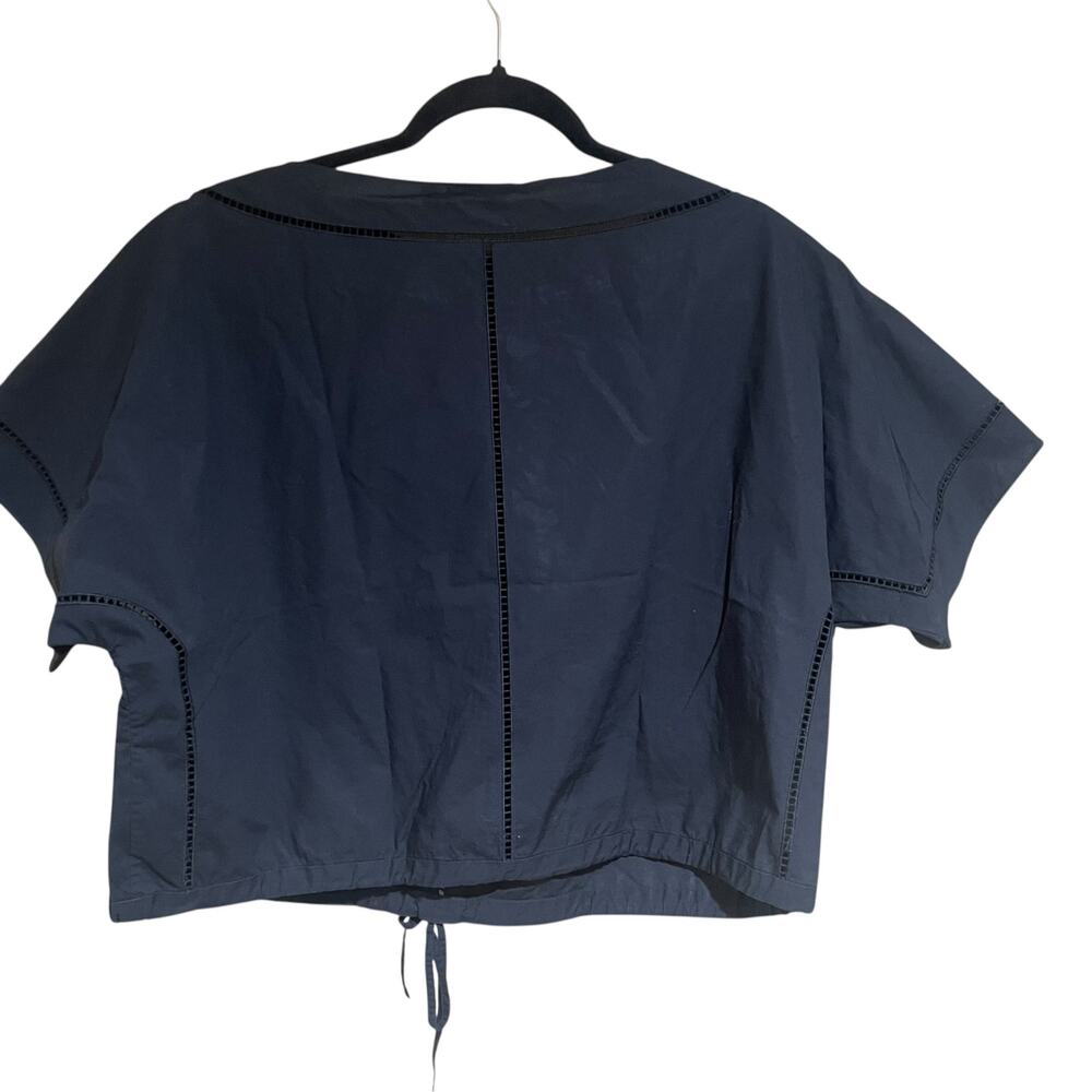 Theory Eyelet Drawstring Hem Top - image 3